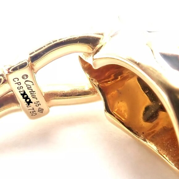 Authentic! Cartier Panther Panthere 18k Gold Diamond Lacquer Tsavorite Ring Cert - Picture 6 of 9